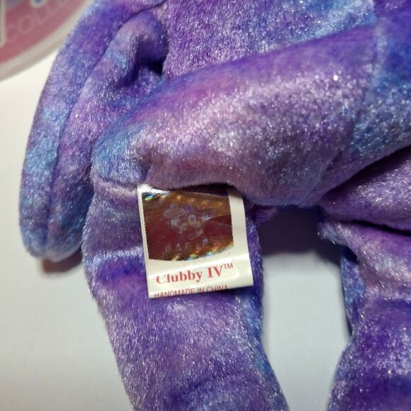 Vintage TY Beanie Baby Clubby IV (2001) Retired Collectible Plush Tags & Case - Picture 6 of 7